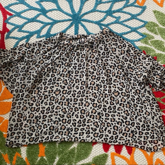 Ava & Viv Tops - Leopard print blouse - plus size
